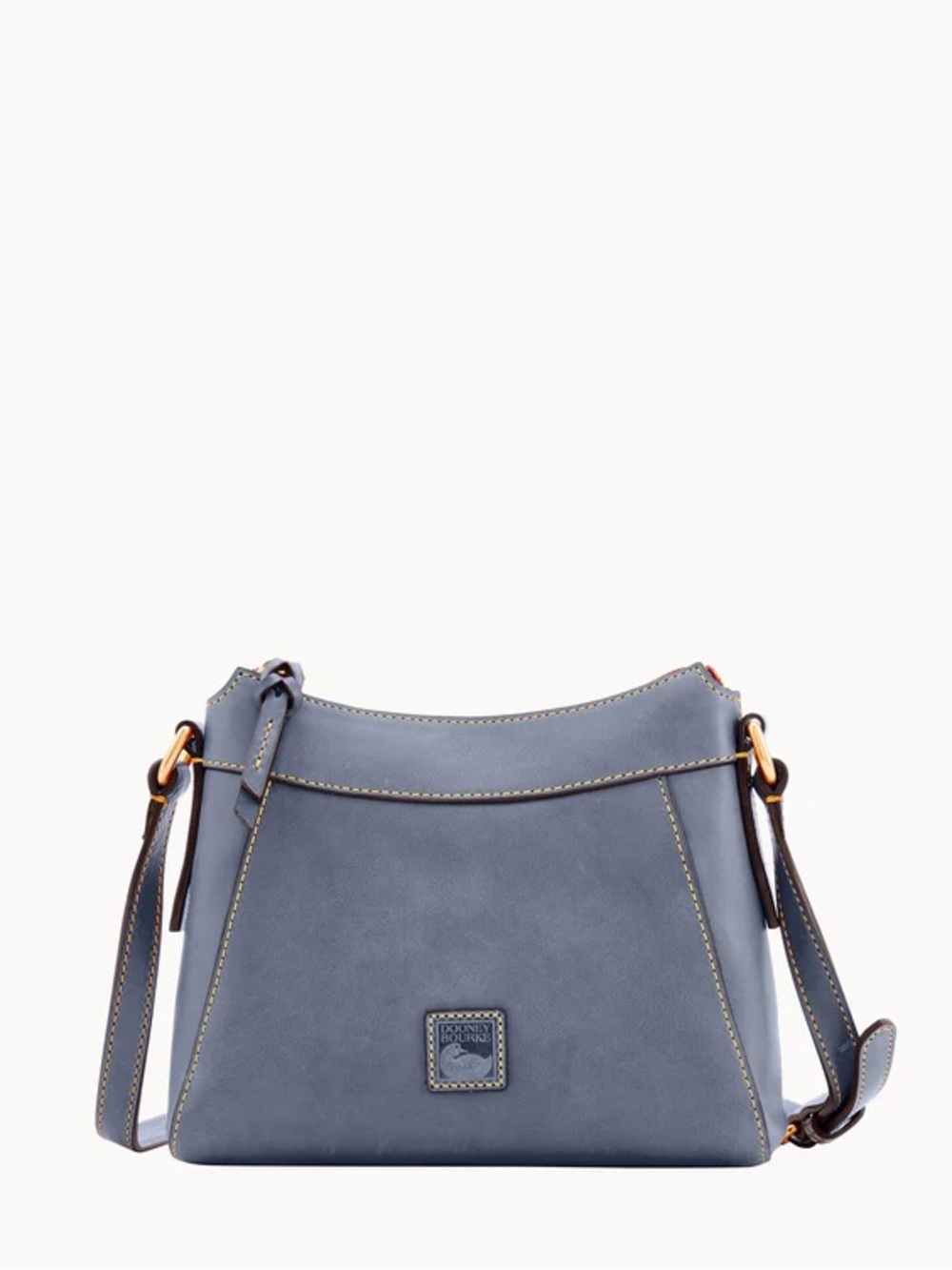 Dooney & Bourke Cassidy Hobo Slate Blue Leather Shoulder Bag